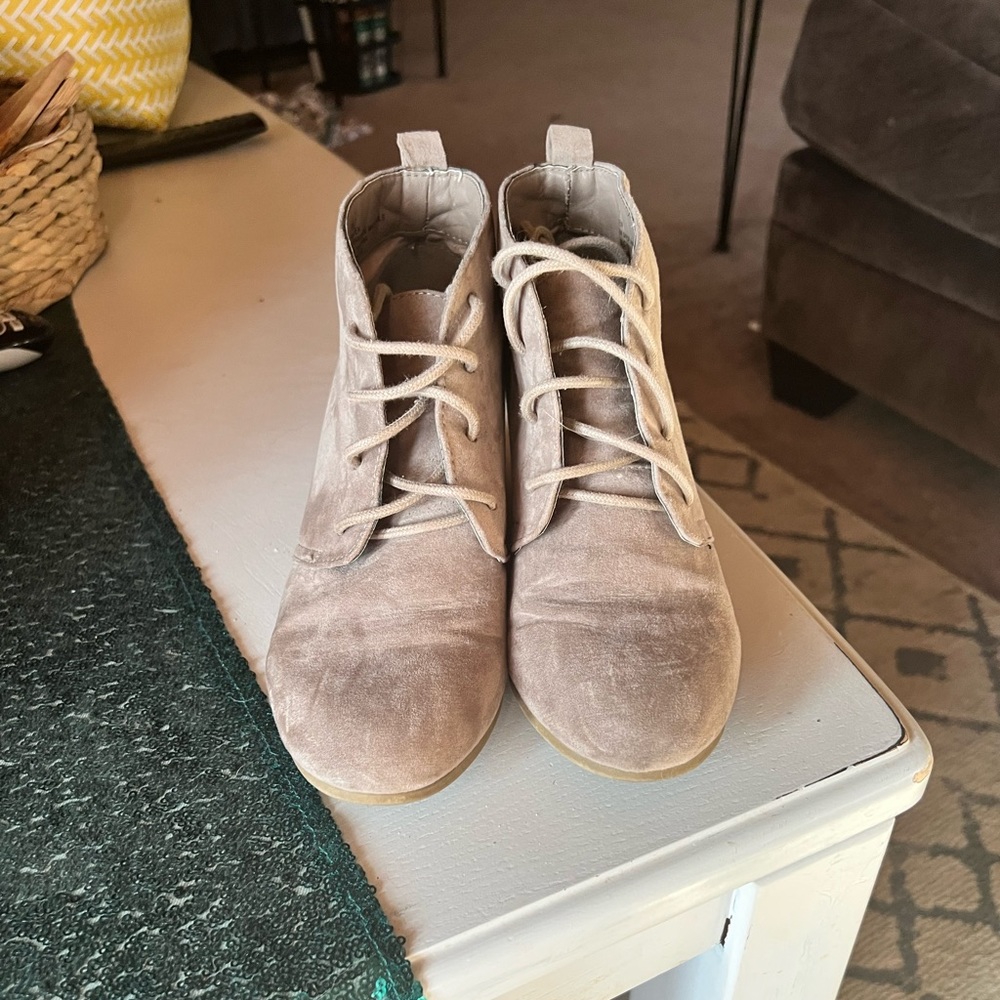 New Directions bootie wedges